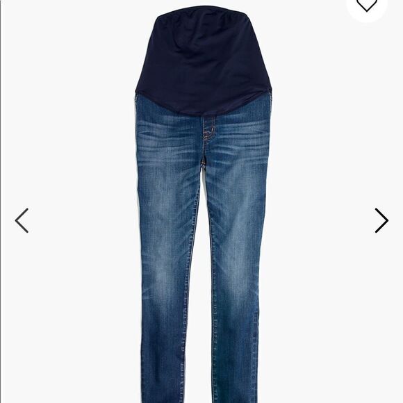 Madewell Maternity Over-the-Belly Skinny Jeans in Danny Wash: TENCEL™ Denim - Picture 1 of 4